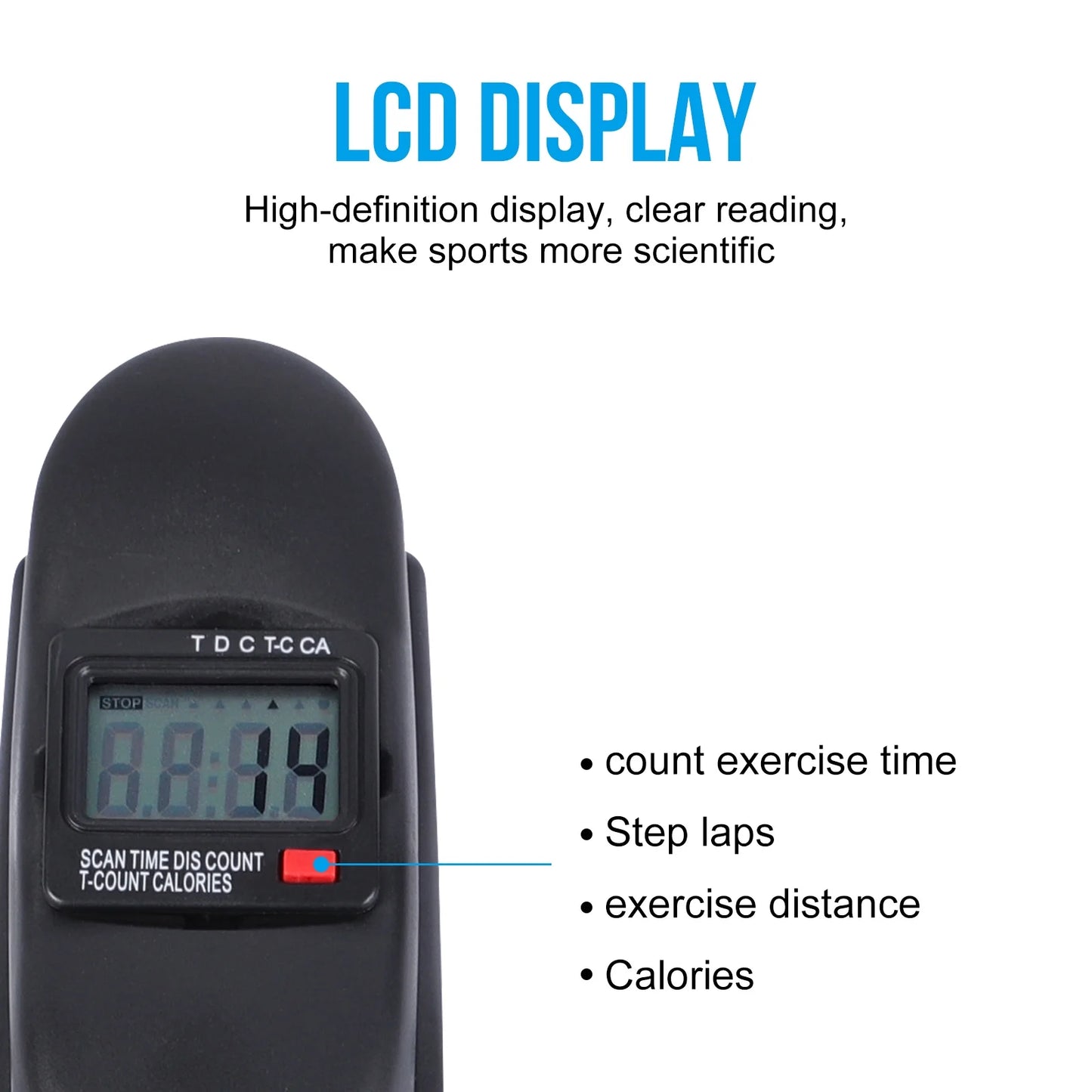 Ejercitador De Pedal De Bicicleta De Escritorio, Ejercicio De Interior De Mini Exercise Bike Stepper, Ejercitador De Pedal De Bicicleta Para Ancianos Debajo Del Equipo De Fitness De Escritorio Con Pantalla LCD